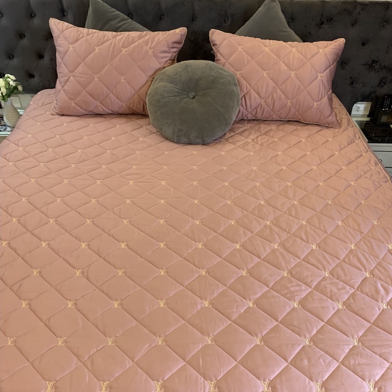 Bộ ga gối trần bông cotton lụa 40s trơn màu, ga chun đủ size nệm cao Dreamhome