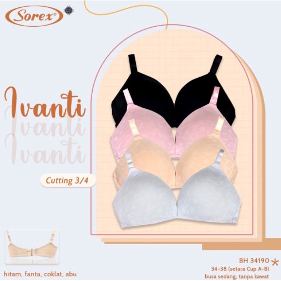Set 3 Quần Lót Nữ BH SOREX 34190 Ivanti Không Dây Mỏng Phù Hợp Cho Nữ