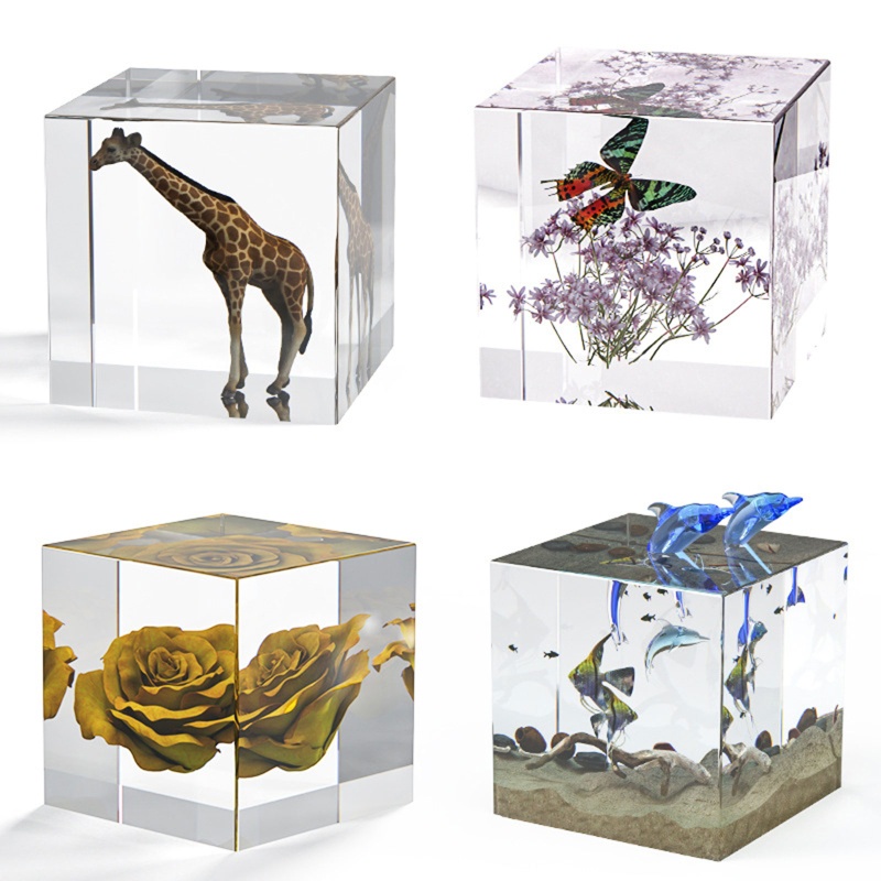 Khuôn Silicone Làm Nến / Xà Phòng Hình Khối Lập Phương DIY