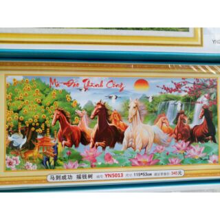 Tranh đá mã đáo thành công yn5013