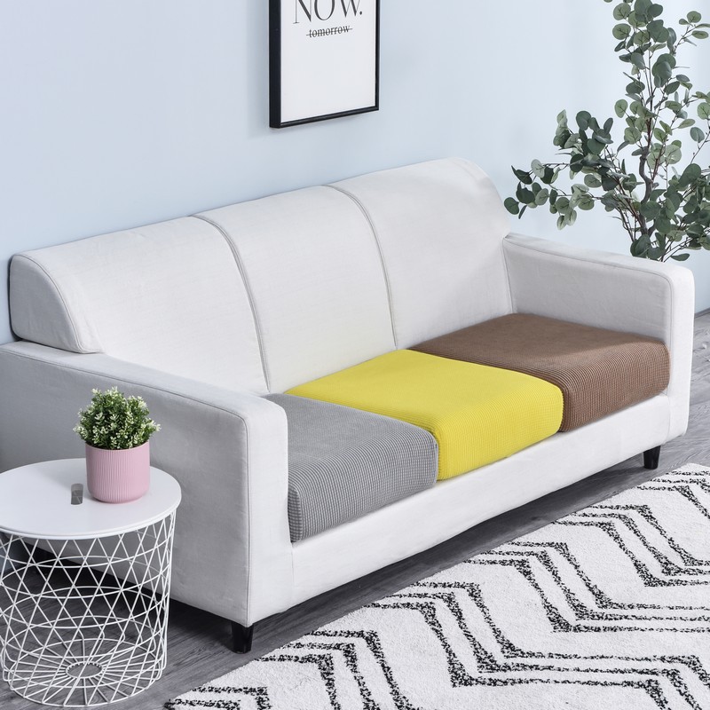 Bộ Vỏ Gối Cho Ghế Sofa 1 / 2 / 3 / 4 Chỗ Ngồi Ghế Sofa Bọc Ghế Màu Trơn Đàn Hồi Sofa Đệm Trãi Phòng Trang Trí Ghế Sofa Căng Trượt