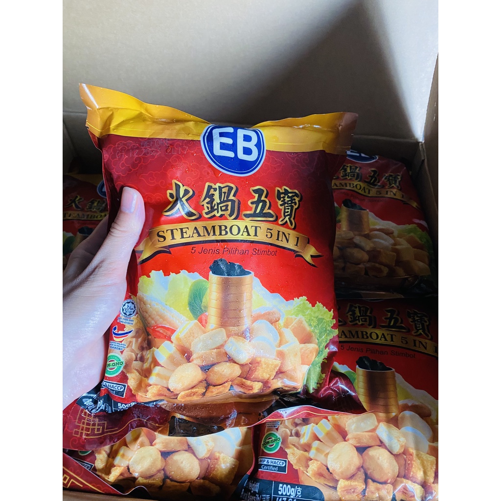 Viên thả lẩu tổng hợp EB Malaysia -Combo viên thả lẩu 5in1 - Hansik Kitchen
