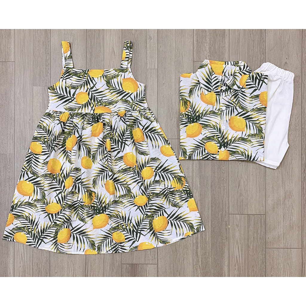 ĐẦM/SET BỘ VẢI ĐÔI SIÊU ĐÁNG YÊU CHO BÉ 13-37KG