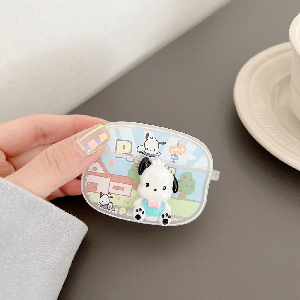 Vỏ Bảo Vệ Hộp Sạc Tai Nghe Bluetooth airpods 1 2 3 pro Bằng tpu Mềm Hình Cún Hoạt Hình 3D Mới