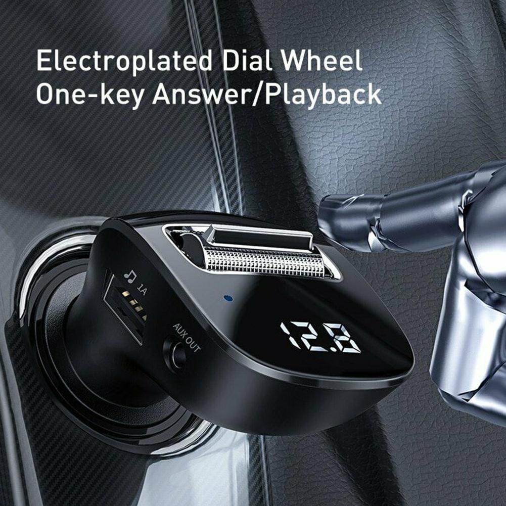 Thiết Bị Truyền Tín Hiệu Fm Bluetooth 5.0 Aux Không Dây J4i4 Cho Xe Hơi