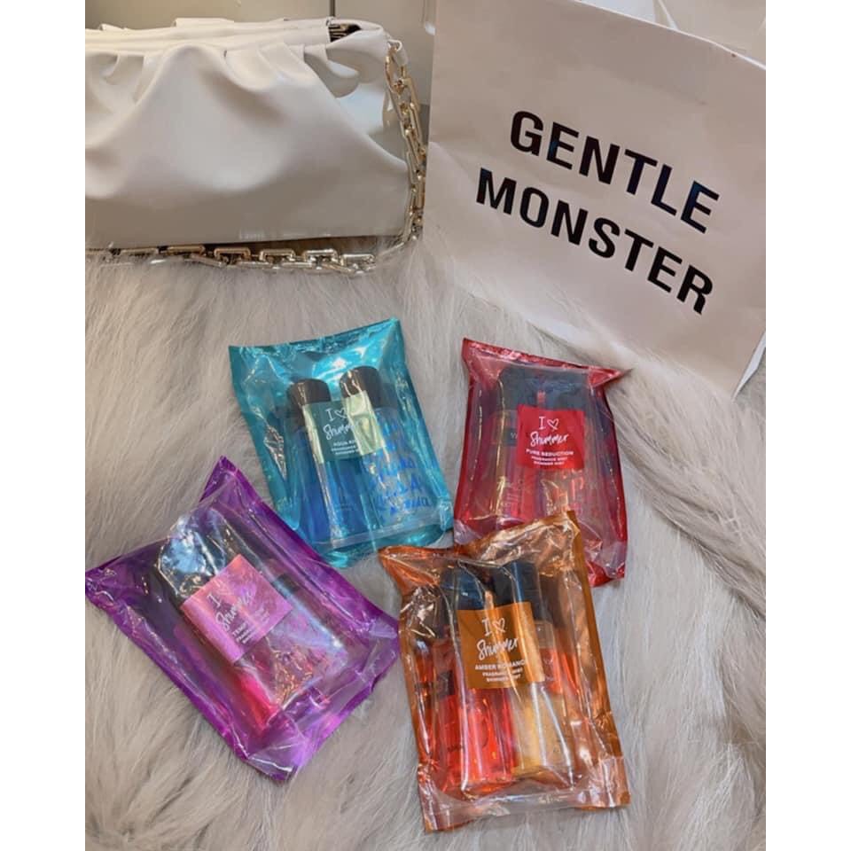 Set 2 Xịt thơm body Victoria’s Secret I Love Shimmer Gift Set - Xịt Body Victoria Secret Bản Đặc Biệt Có Nhũ Óng Ánh | Thế Giới Skin Care