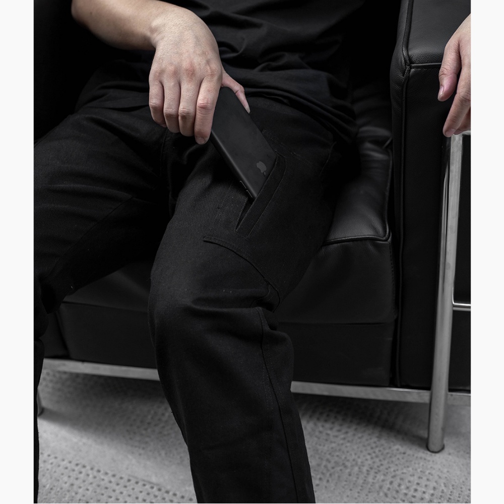 Quần dài nam màu đen có túi ẩn Tum Machines TACTICAL POCKETS BOOTCUT SLIM PANT - Black