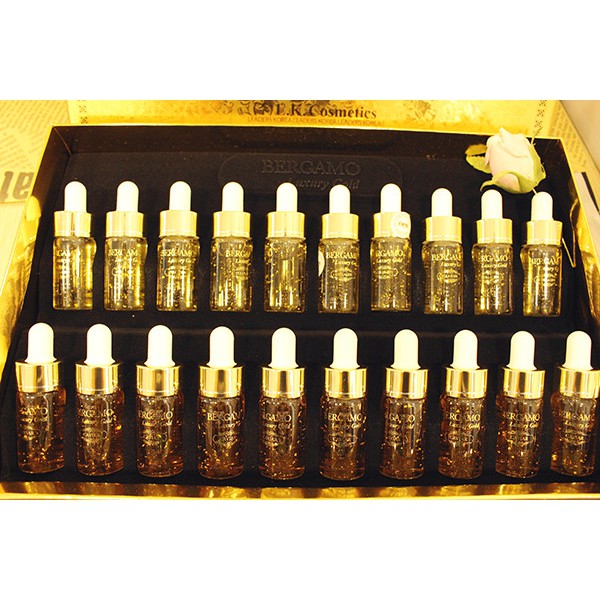 Bộ 4 chai Serum Bergamo Luxury Gold