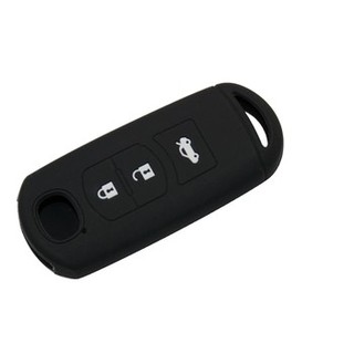 Bao silicone chìa khóa cho xe ôtô mazda 2, 3, 6, cx5 - màu đen