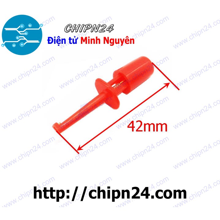 [1 cặp] Móc Kẹp Test Nguồn Loại Nhỏ [1 cặp Móc Đỏ - Đen Nhỏ]