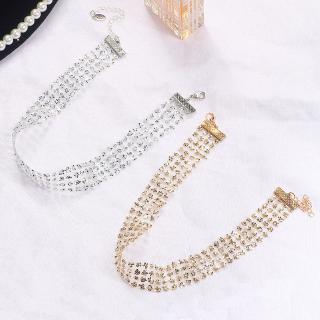 Vòng cổ dây chuyền choker dạng lưới đính kim sa lấp lánh phụ kiện thời trang nữ