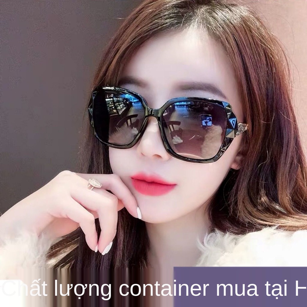 [Mua hàng tại Hồng Kông] Kính râm nữ phân cực mới GM Gọng lớn, mặt tròn, dài, chống tia tím màu đỏ lưới thời thượ