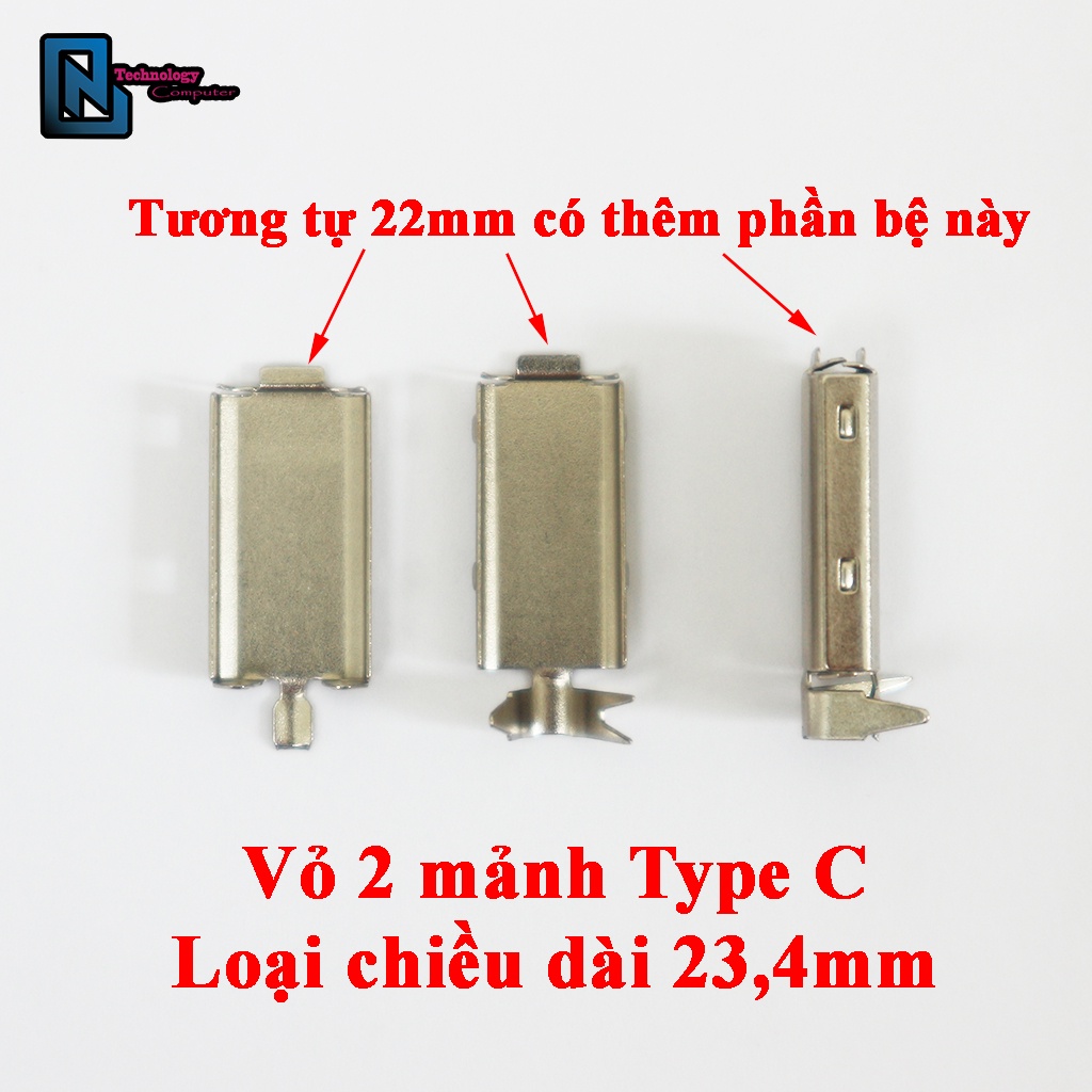 TYPE C Mạ Vàng Mạ Niken Đầu Đực Có Vỏ Bọc Cố Định Che Mạch Chuẩn 4 Pin Cho Dữ Liệu Và Sạc