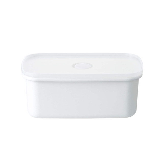Muji Hộp Bảo Quản Tráng Men Có Nắp Đậy Kín Sâu Lòng / M