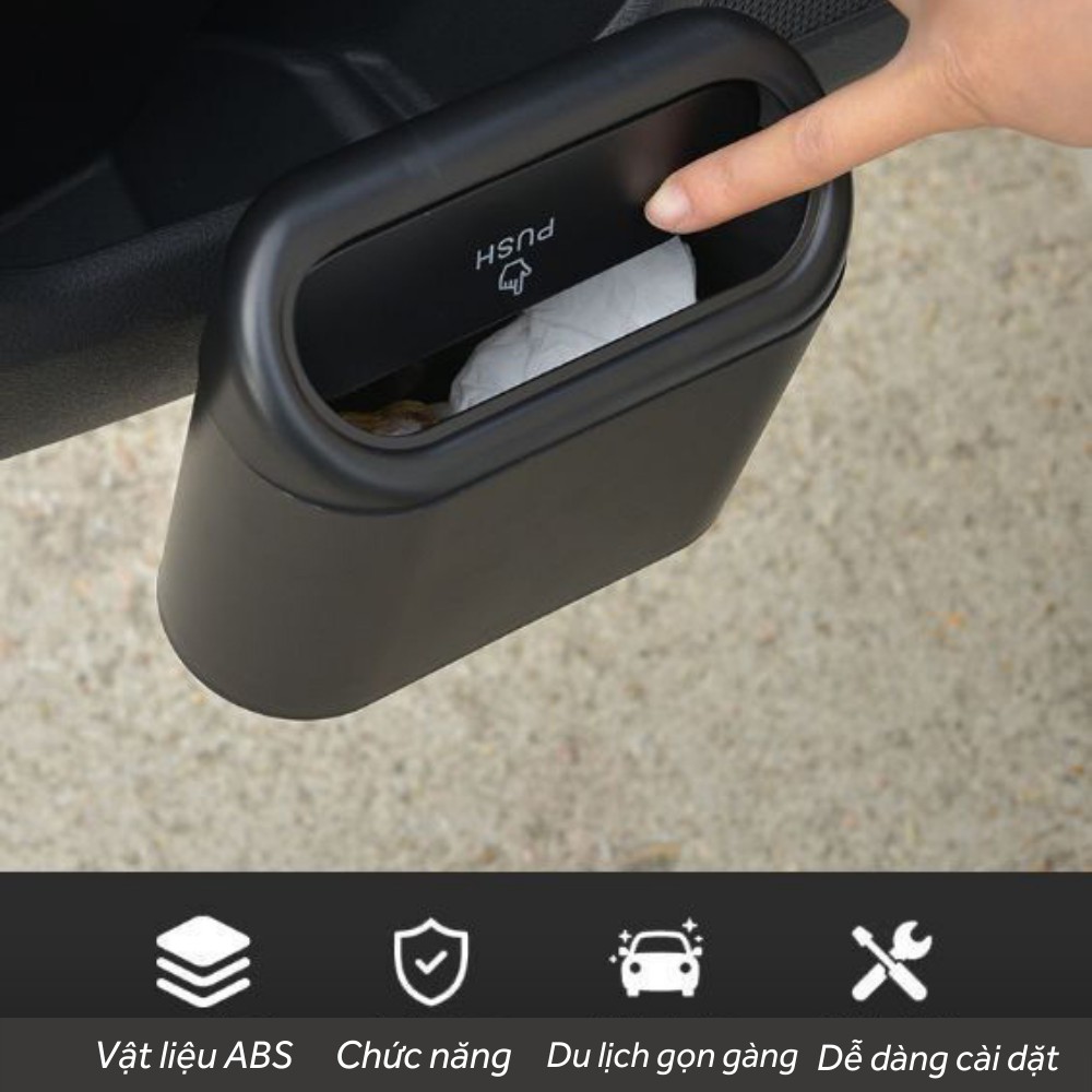Thùng rác mini , Thùng rác ô tô , thùng rác bảo vệ môi trường dùng trong xe ô tô xe hơi đa năng tiện dụng TIME HOME | BigBuy360 - bigbuy360.vn