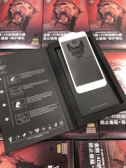 👉[Fullbox] Dán cường lực chống nhìn trộm - Hàng Hãng Kingkong WK Design của HongKong Iphone 6 đến 12 Promax