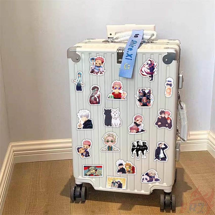 Set 56 miếng dán hình nhân vật hoạt hình Jujutsu Kaisen thời trang chống nước DIY