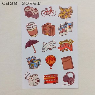 Set Sticker chủ đề Du Hí trang trí Bullet Journal / Planner - Case Sover