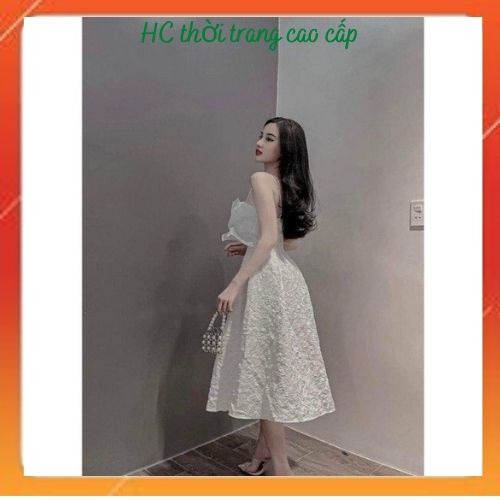 ঔৣĐầm xòe 2 dây ngọc _ Váy thiết kế 2 dây cao cấpঔৣ