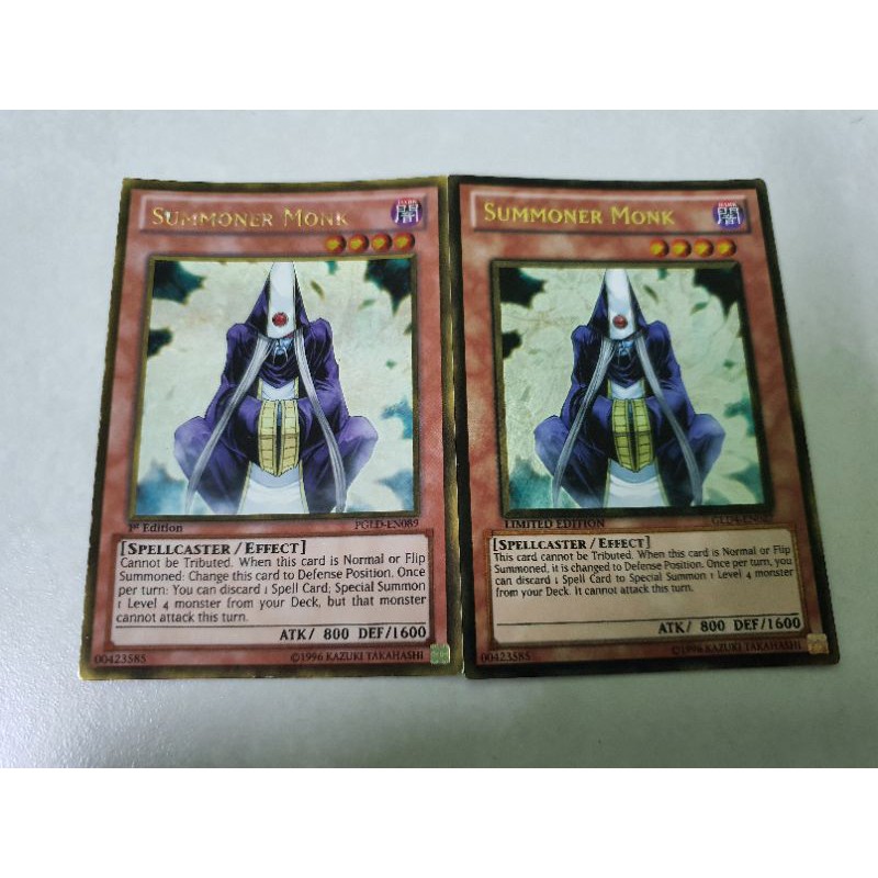Summoner Monk Gold rare (GLD4-EN027 và PGLD-EN089)