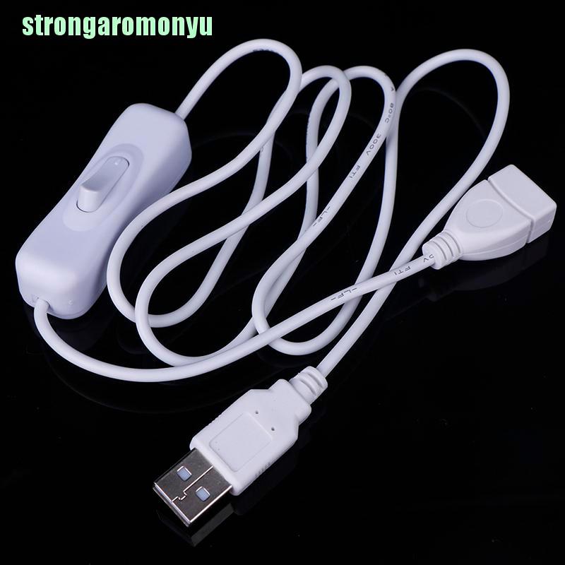 (Đang Bán) 1 Cái Dây Cáp Usb Kèm Công Tắc On / Off Dài 1m Cho Quạt Usb