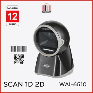 Mua Máy quét mã vạch đa tia dPos WAI-6510 để bàn Scan đọc mã vạch Barcode 1D mà QR Code 2D chuyên cho siêu thị Mini Bách hóa