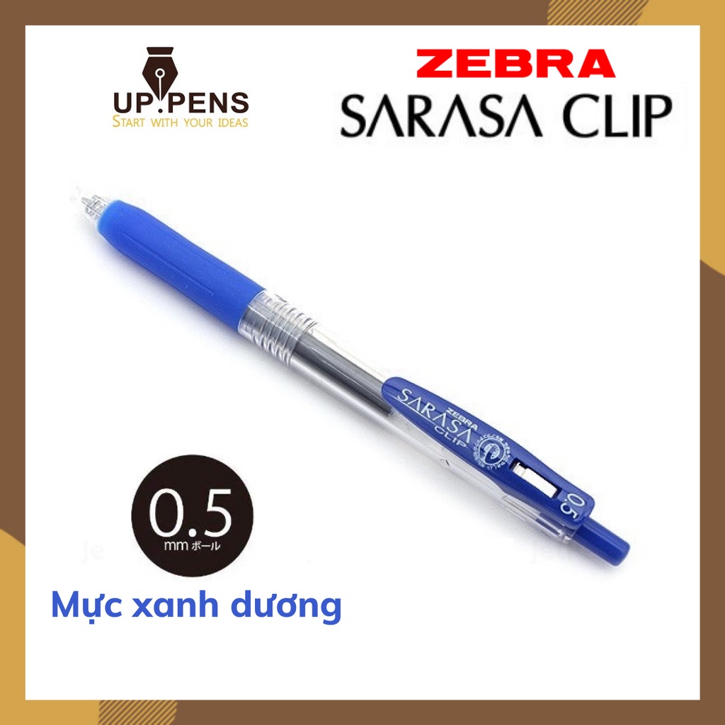 Bút gel Zebra Sarasa Clip - Metal tip 0.5mm - Màu xanh dương (Blue)