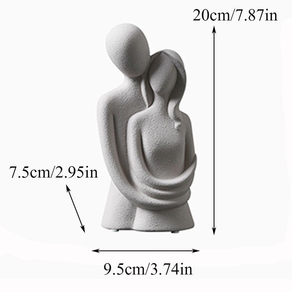 Đồ trang trí Nhân Vật Trừu Tượng Bằng Gốm Sáng Tạo Để Bàn Trang Trí