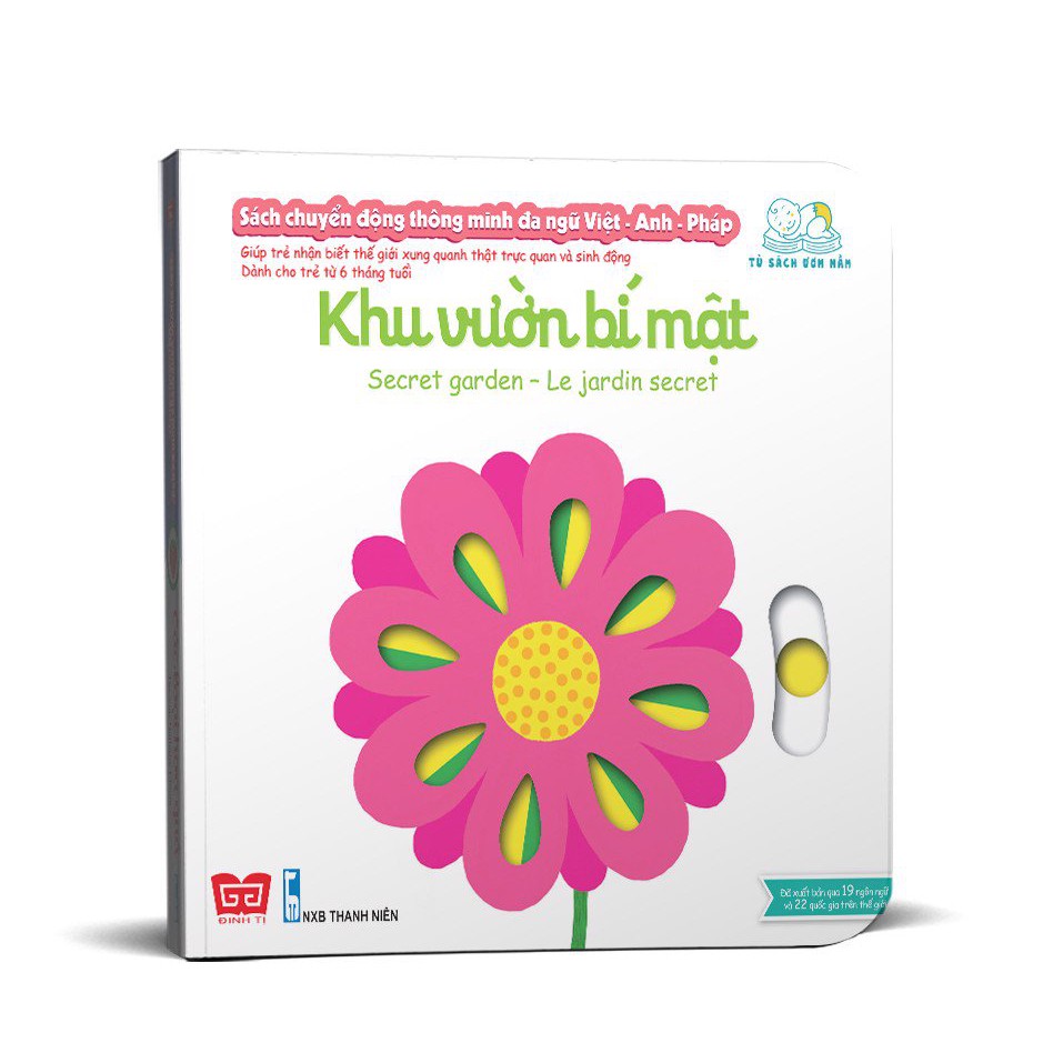 Sách - Sách chuyển động thông minh đa ngữ Việt - Anh - Pháp: Khu vườn bí mật