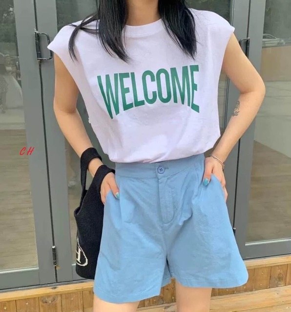 Áo Tanktop welcome COM988