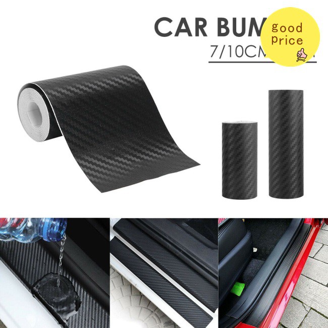 Cuộn màng dán xe hơi sợi carbon 5D chống trầy xước kích thước 7cm x 3m tiện lợi