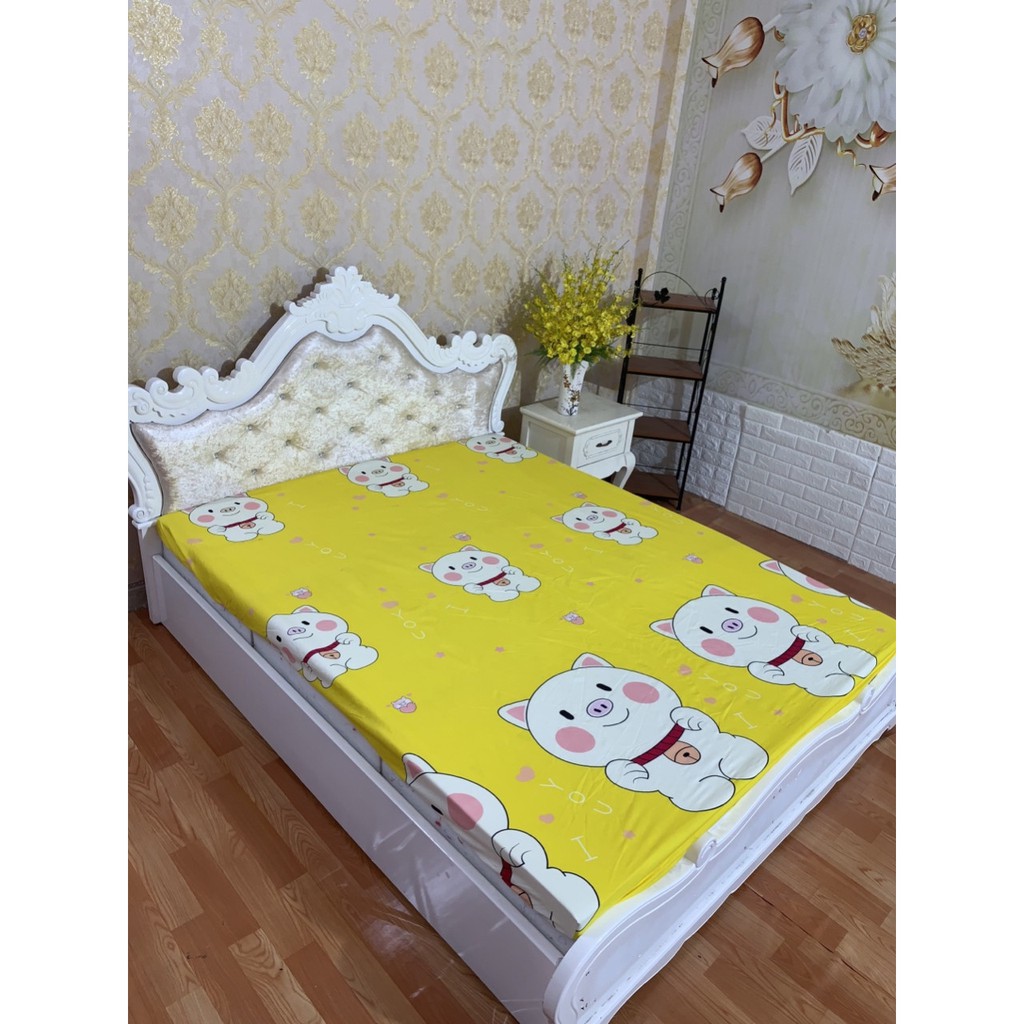 HCM ga chống thấm cotton hoa văn totobed mã 841