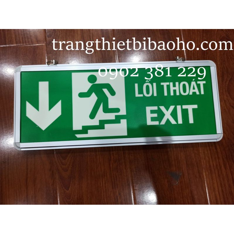 [HÀNG SẴN] - Bảng đèn chỉ dẫn exit thoát hiểm dạ quang 15 x 35cm - HÌNH THẬT