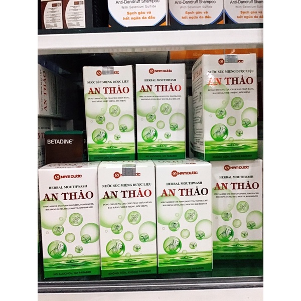 Nước súc miệng dược liệu An Thảo - 250ml