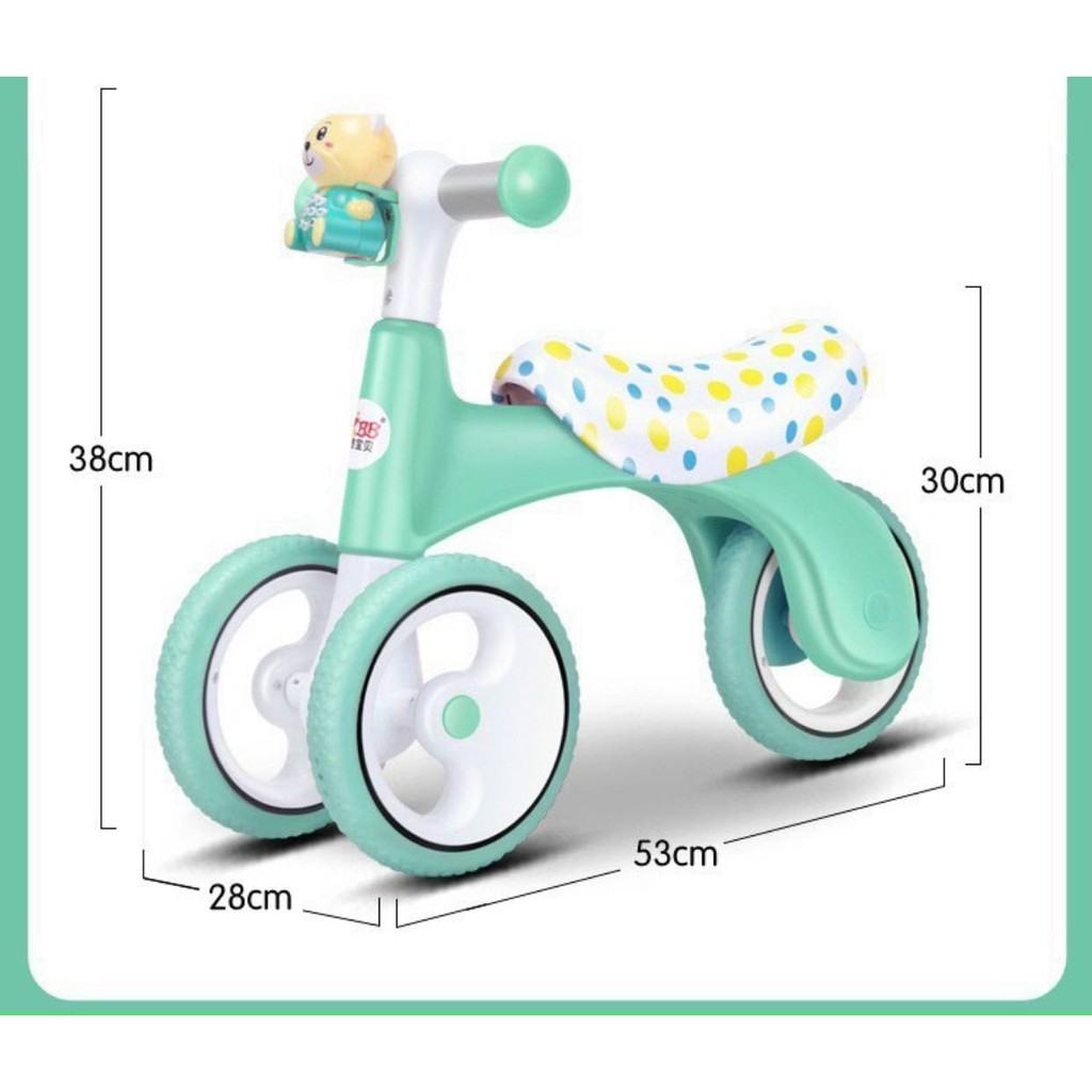 Xe chòi chân đầu hình gấu