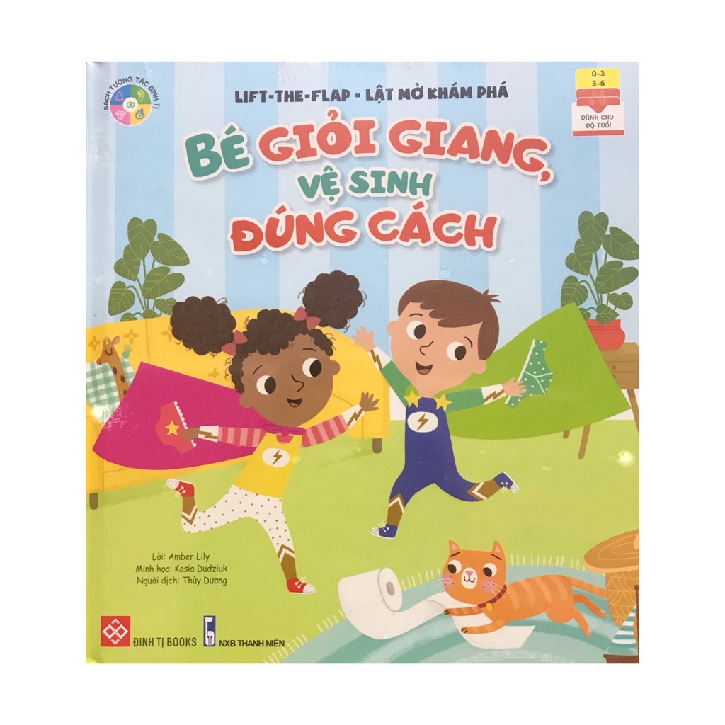 Sách -  Lift-the-flap - Lật mở khám phá- Bé giỏi giang vệ sinh đúng cách ( Đinh Tị )