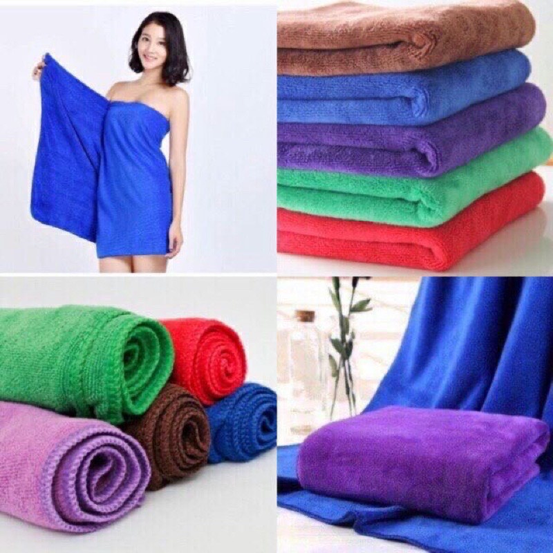 Khăn trải giường Tinh Dầu Xanh chất liệu Microfiber dành cho spa, salon tóc cao cấp siêu mềm, dày dặn thấm hút nước