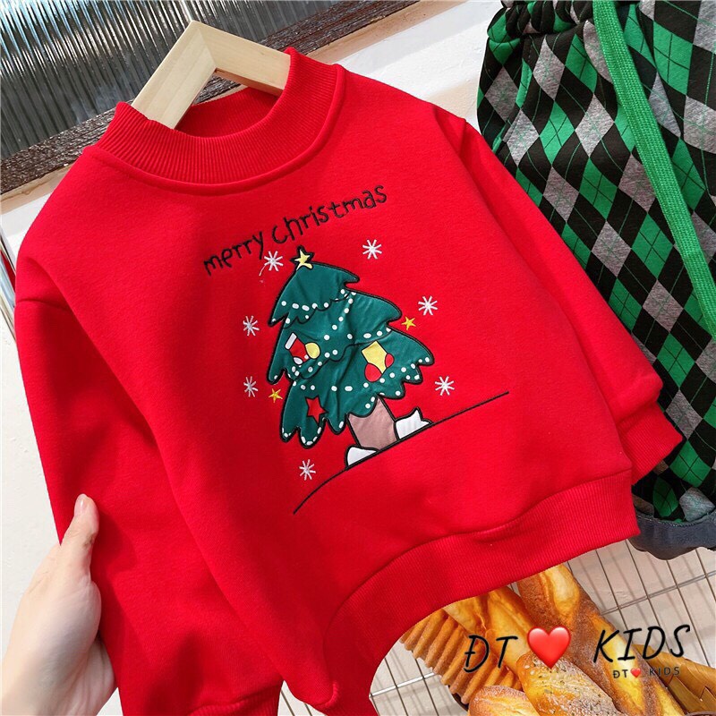 ÁO NỈ BÔNG NOEL, TẤT NOEL cho bé trai bé gái 7-20KG