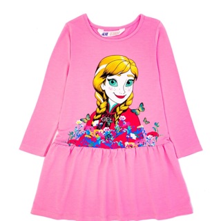🎊Đầm tùng dài H&M lên chuyền🎊 🎀Size 1-12t, cho bé 8-36kg, phom chuẩn H&M hinh in rất đẹp