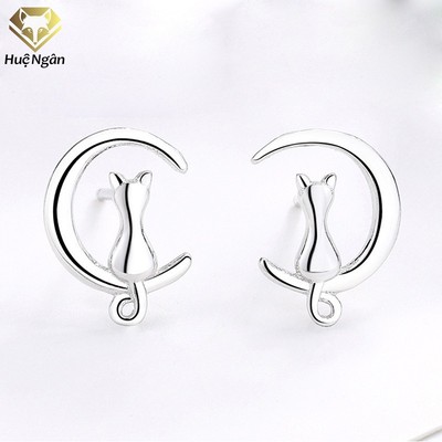Bông tai bạc Ý Huệ Ngân - MẶT TRĂNG và MÈO RYE141147