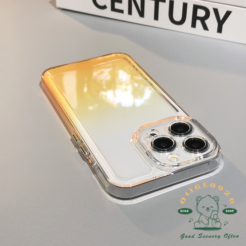 Ốp Điện Thoại TPU Màu Kẹo Gradient Mẫu Mới Cho Iphone 14 13 12 11 Pro Max