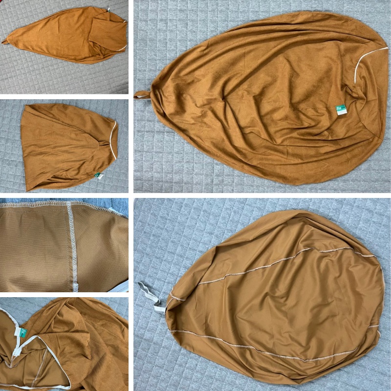 Vỏ Ghế Lười Hạt Xốp 3ii Home Hình Trái Lê Size L 100x120cm Chất Liệu Vải Nhung Gân Cao Cấp Nhiều Màu Sắc Lựa Chọn