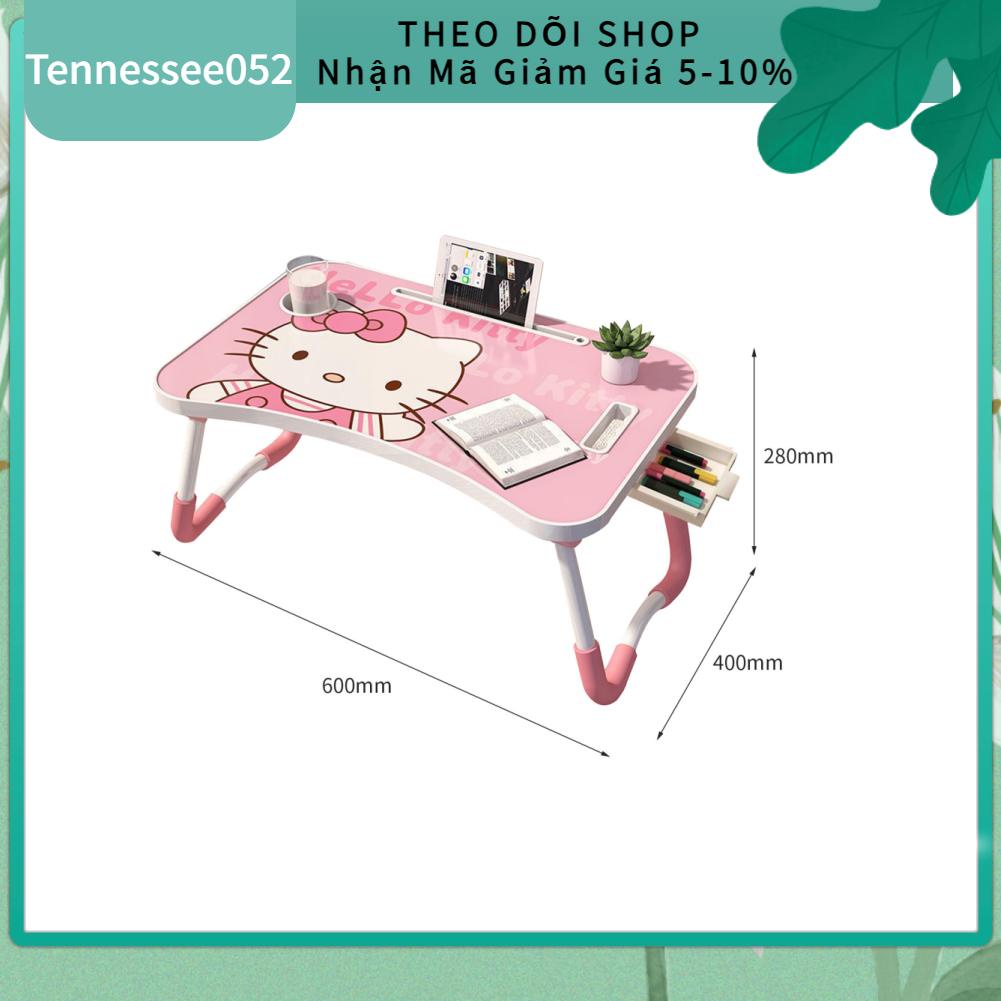 Tennessee052 Cartoon Laptop Desk with Handle Drawer Injection Molding Kids Bed Table for Bedroom Office