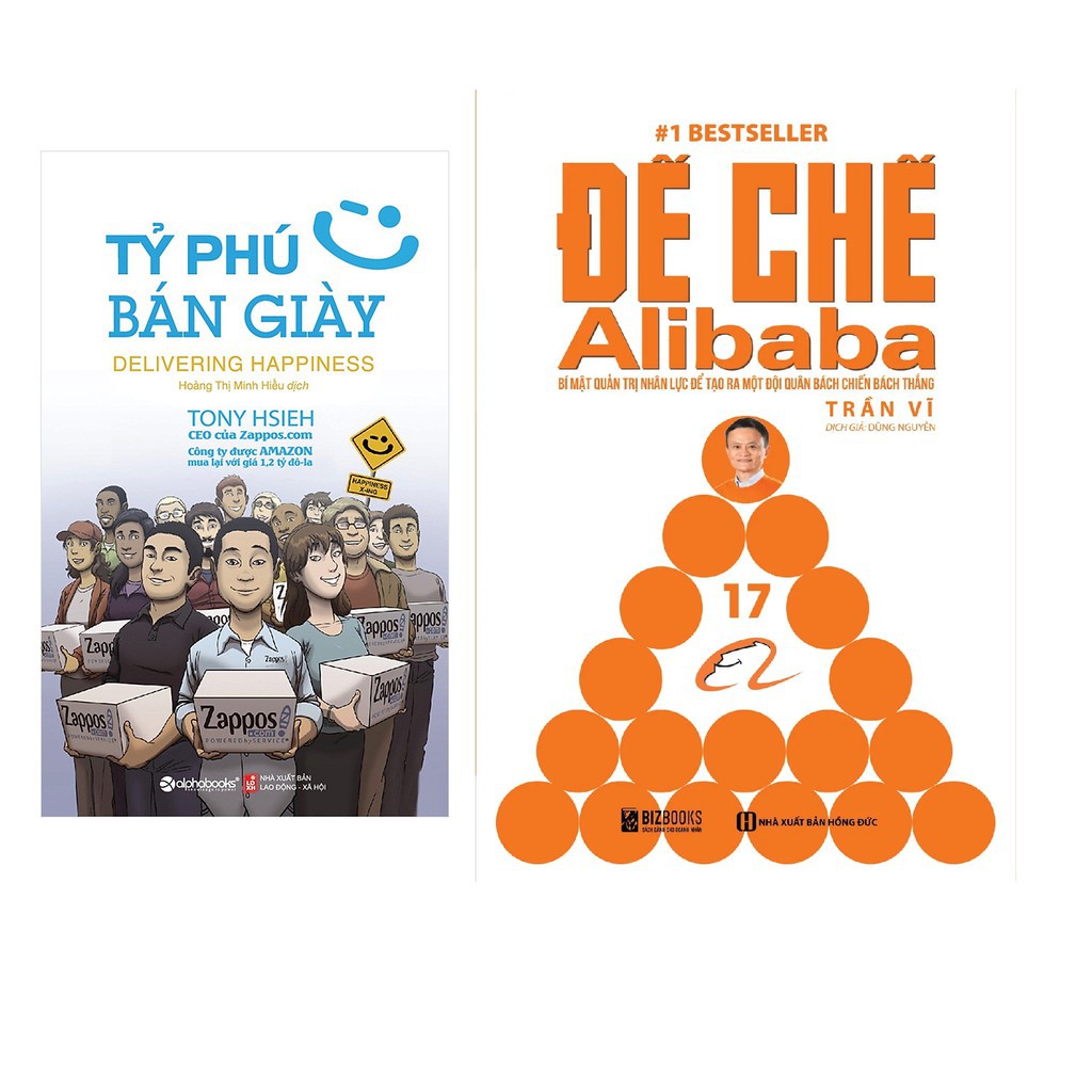 Sách - Combo hai cuốn: Tỷ phú bán giày + Đế chế Alibaba