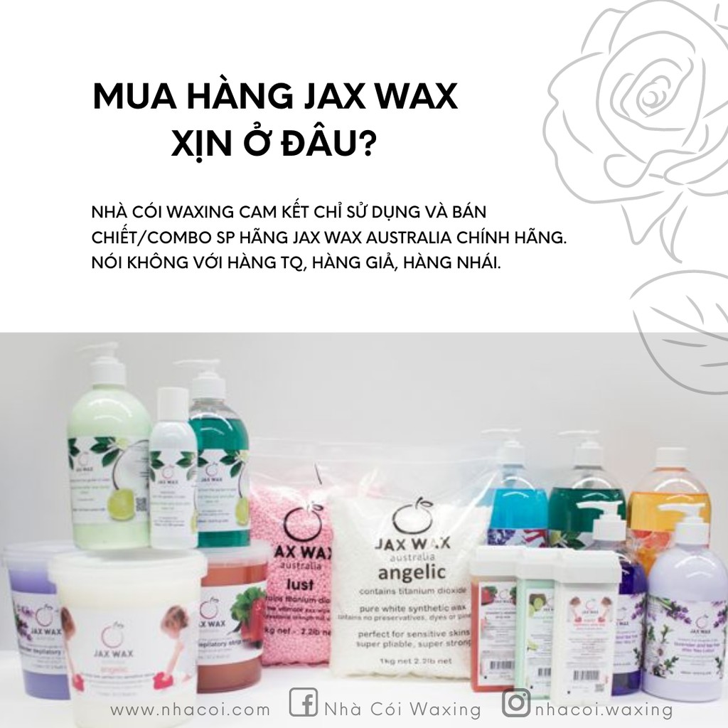 [SIÊU SALE] Bộ sản phẩm Waxing Home - Tẩy lông tại nhà Jax Wax Australia