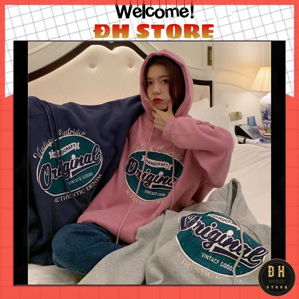 (Mẫu Mới 2021) Áo Hoodie Original Có Mũ Nam Nữ Chất Nỉ Bông Dày Dặn Form Rộng Unisex- Áo Nỉ Nam Nữ Ulzzang