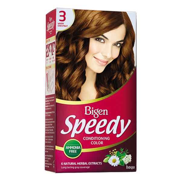 Thuốc Nhuộm Tóc Bigen Speedy No.3 Nâu Hạt Dẻ Ánh Đỏ