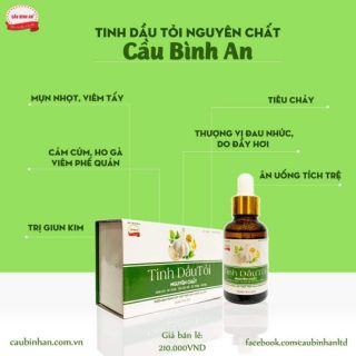 tinh dầu tỏi cầu bình an
