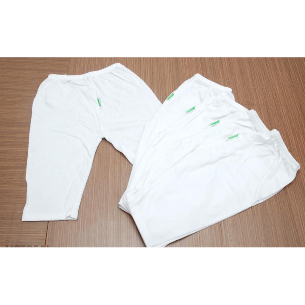 Quần Dài Sơ Sinh Trắng Bossinis Cho Bé