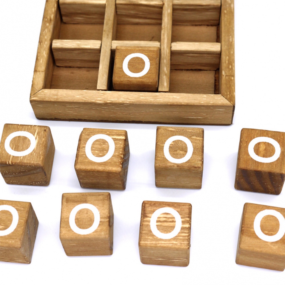 Bộ Trò Chơi Tic Tac Toe Noughts Và Crosses (Xo) Bằng Gỗ Độc Đáo Giáo Dục Vui Nhộn Cho Bé